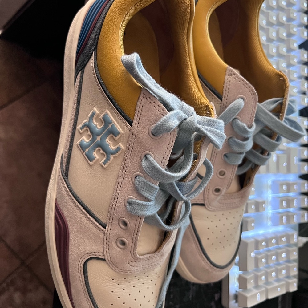 Tory Burch Women’s Clover Court Sneakers size 9 1/2 M - Picture 2 of 8